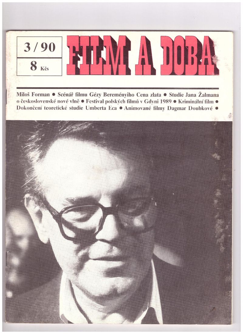 FILM A DOBA magazine side cover Issue 3   1990