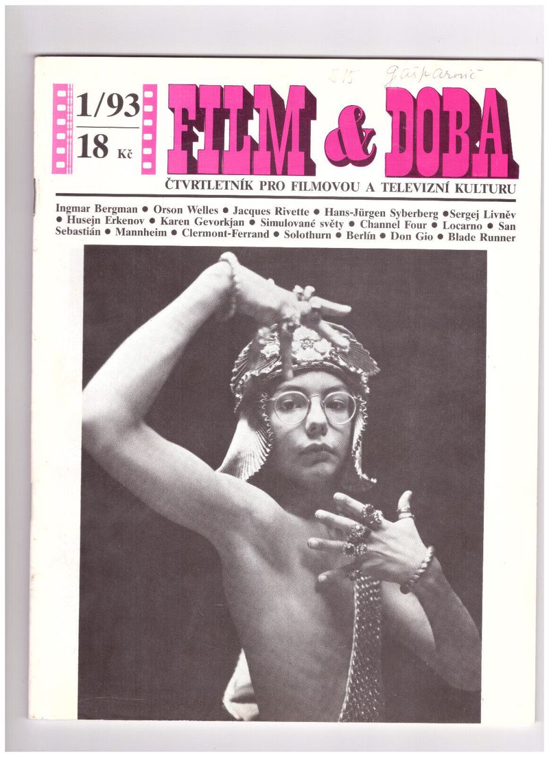 FILM A DOBA magazine side cover Issue 1   1993