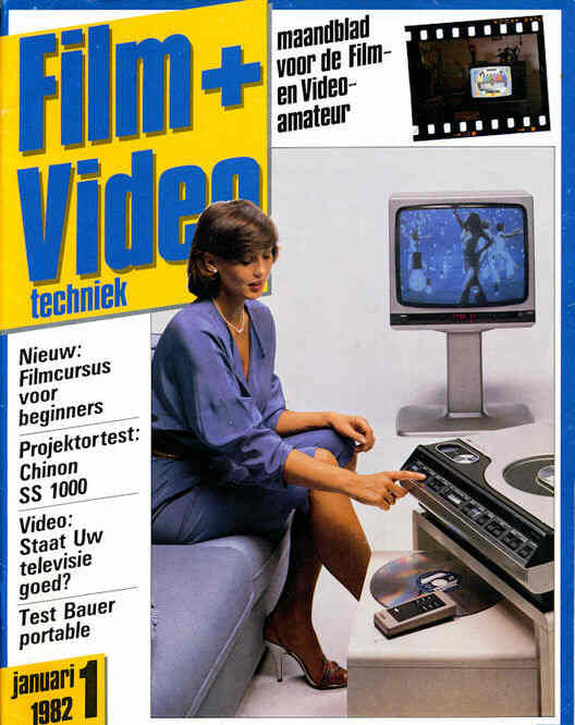 FILM AND VIDEO (NL) magazine side cover January 1982