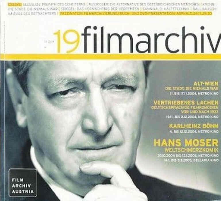 FILMARCHIV magazine side cover Issue 19   2004