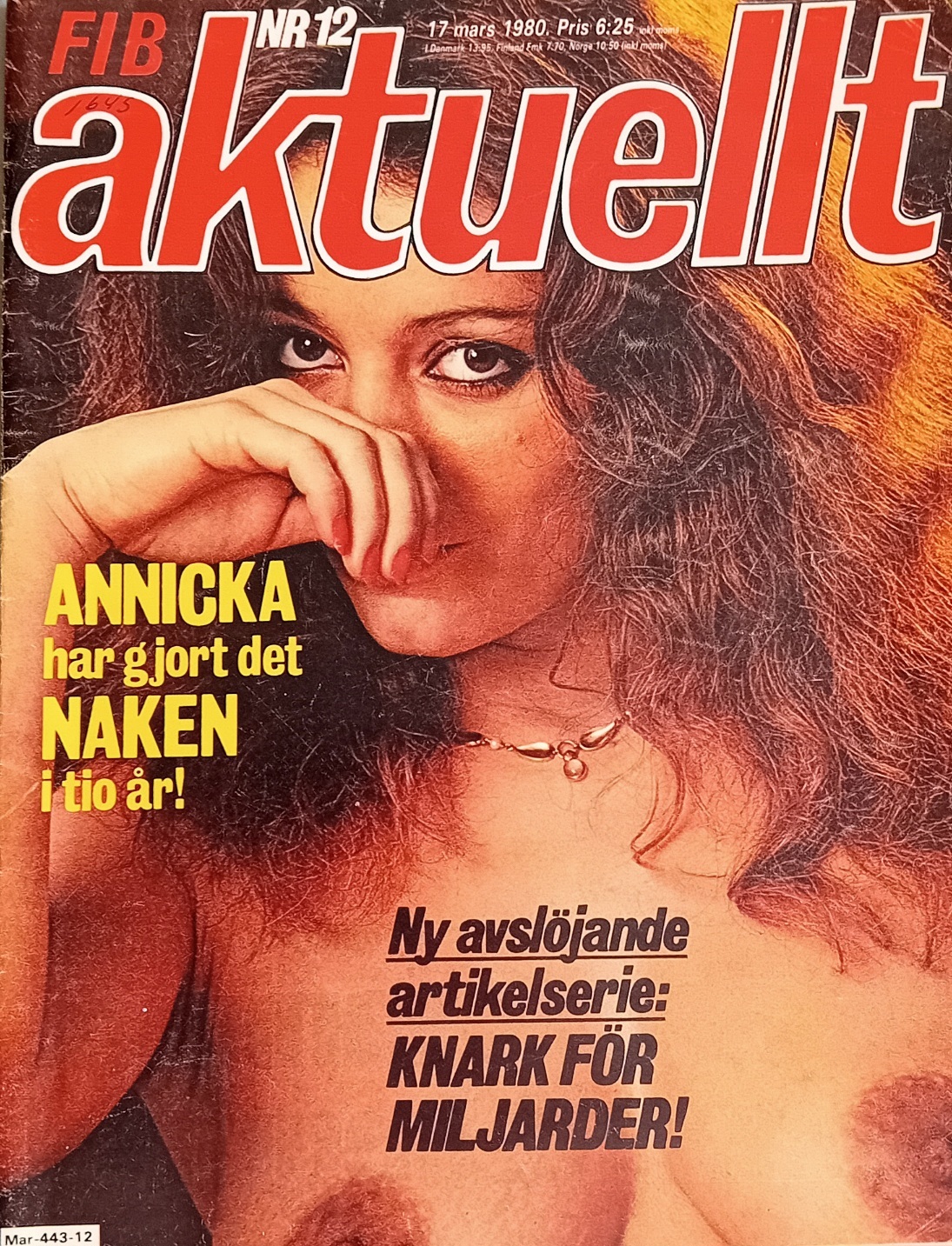 FIB AKTUELLT magazine side cover Issue 12 17 March 1980