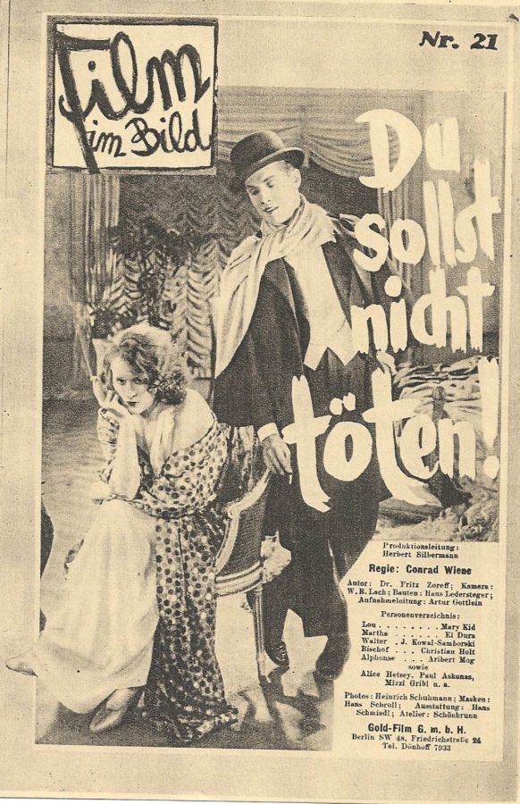 FILM IM BILD magazine side cover Issue 21   1929