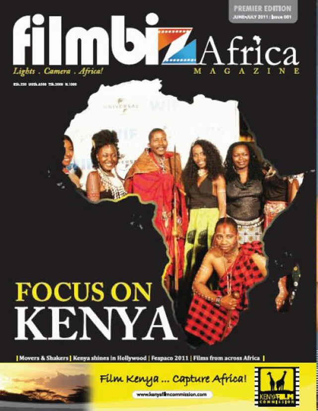 FILMBIZ AFRICA MAGAZINE magazine side cover Issue 1 June/July 2011