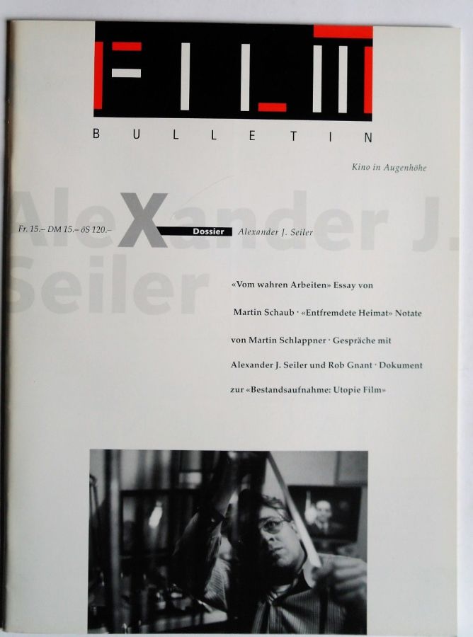 FILMBULLETIN magazine side cover Issue 189 September 1993