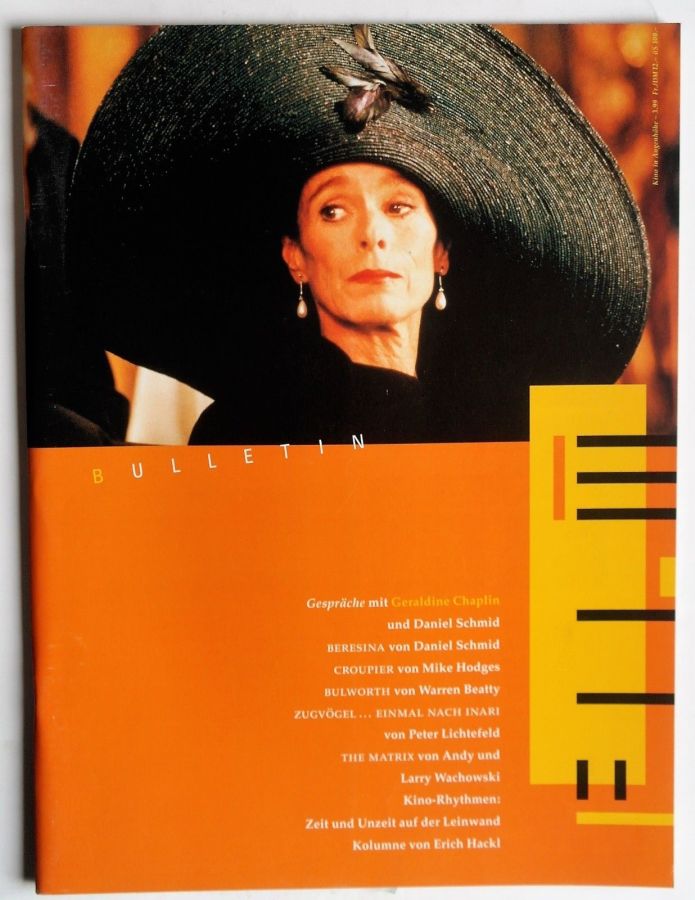 FILMBULLETIN magazine side cover  March 1999