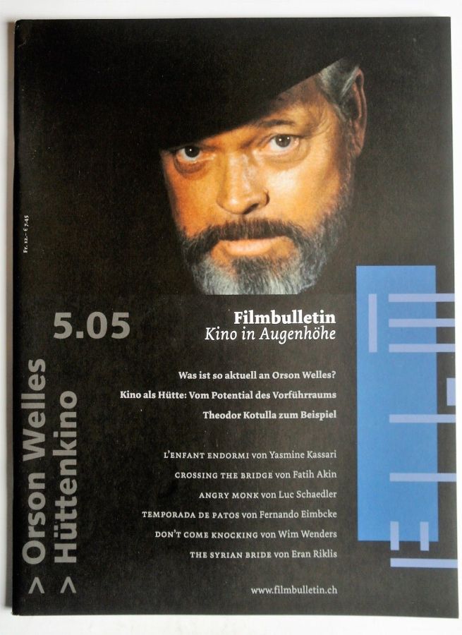 FILMBULLETIN magazine side cover Issue 264  May 2005