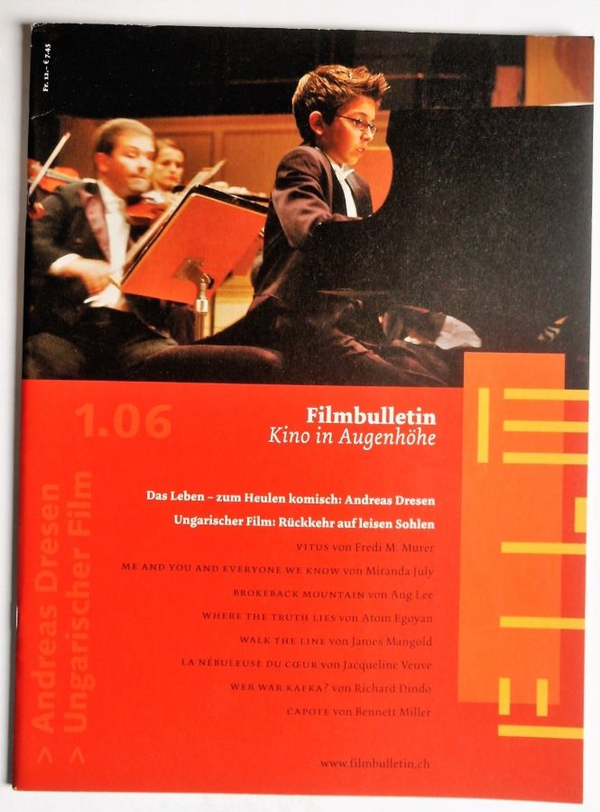 FILMBULLETIN magazine side cover Issue 269  January 2006
