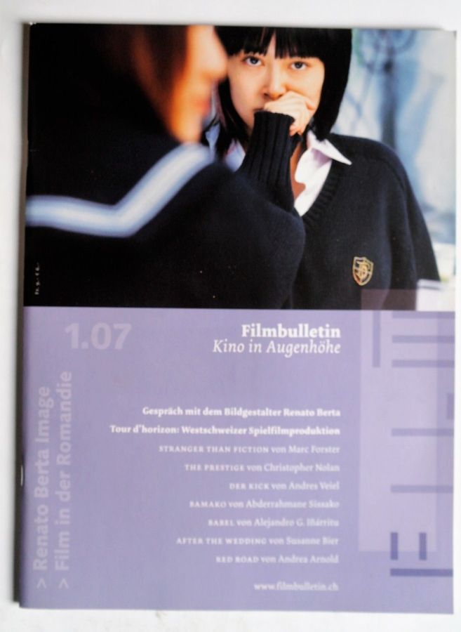 FILMBULLETIN magazine side cover Issue 278  January 2007