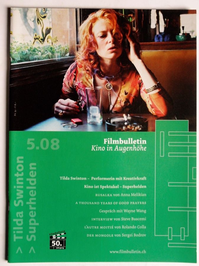 FILMBULLETIN magazine side cover Issue 291  May 2008