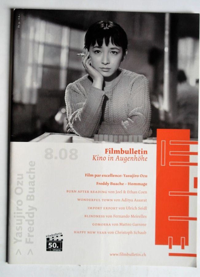 FILMBULLETIN magazine side cover Issue 294  August 2008