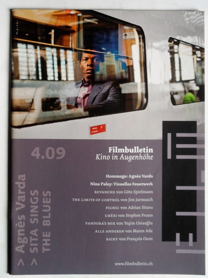 FILMBULLETIN magazine side cover Issue 299  April 2009