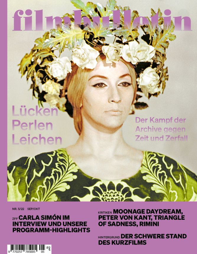 FILMBULLETIN magazine side cover Issue 5  September/October 2022
