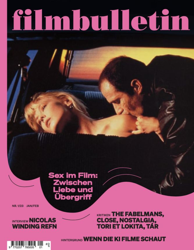 FILMBULLETIN magazine side cover Issue 1  January/February 2023