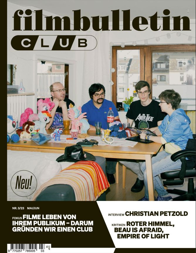 FILMBULLETIN magazine side cover Issue 3  May/June 2023
