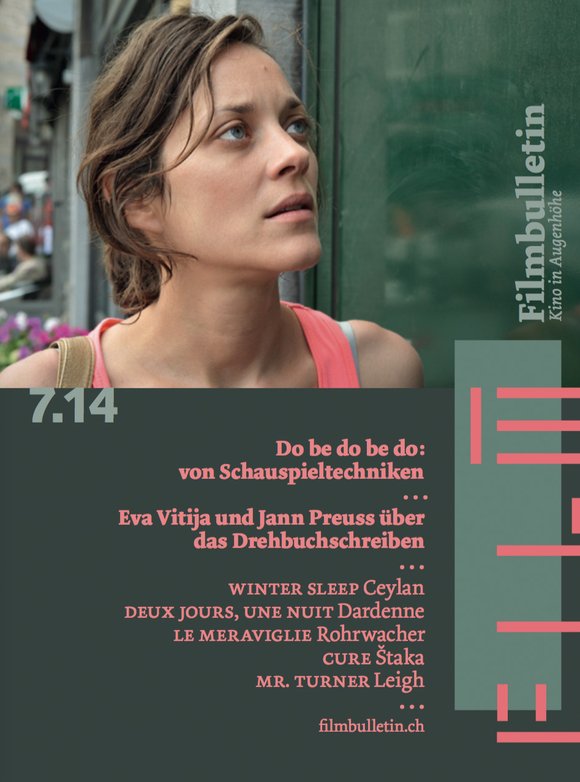 FILMBULLETIN magazine side cover July 2014
