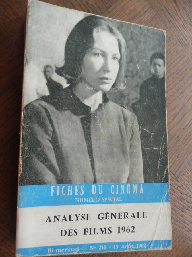 FICHES DU CINEMA | LES magazine side cover Issue 250 15 August 1962