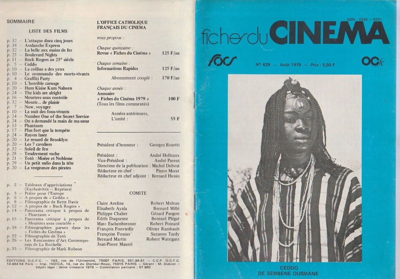 FICHES DU CINEMA | LES magazine side cover Issue 629  August 1979