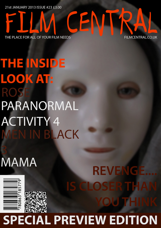 FILM CENTRAL (UK) magazine side cover Issue 23 21 January 2013