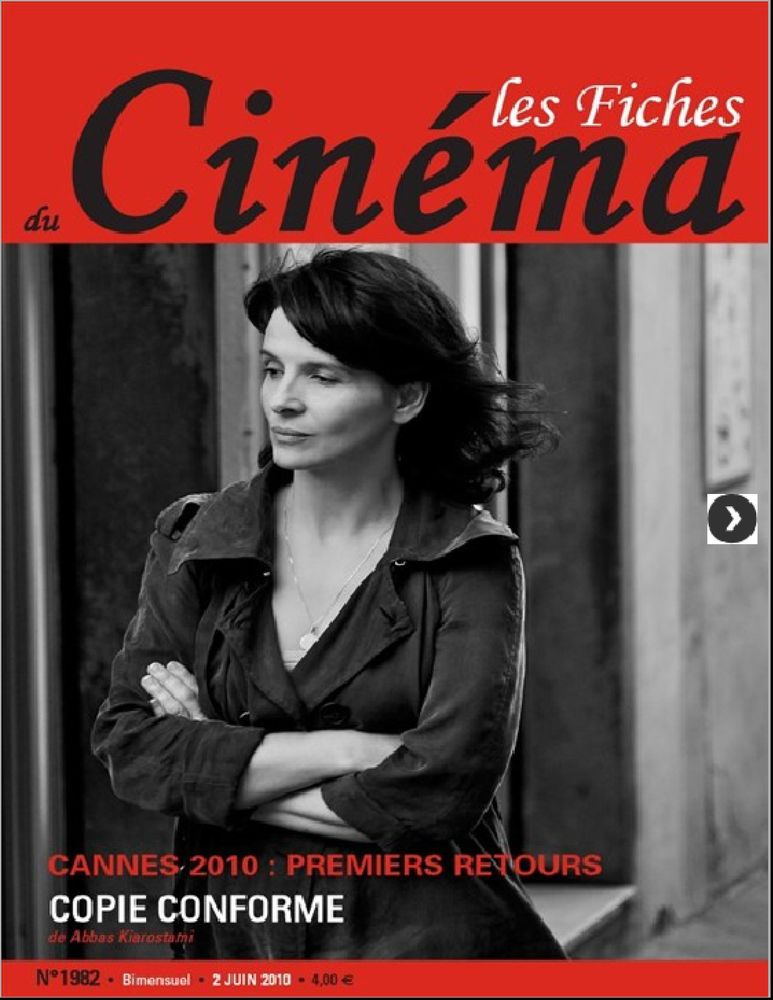 FICHES DU CINEMA | LES magazine side cover Issue 1982 2/9 June 2010
