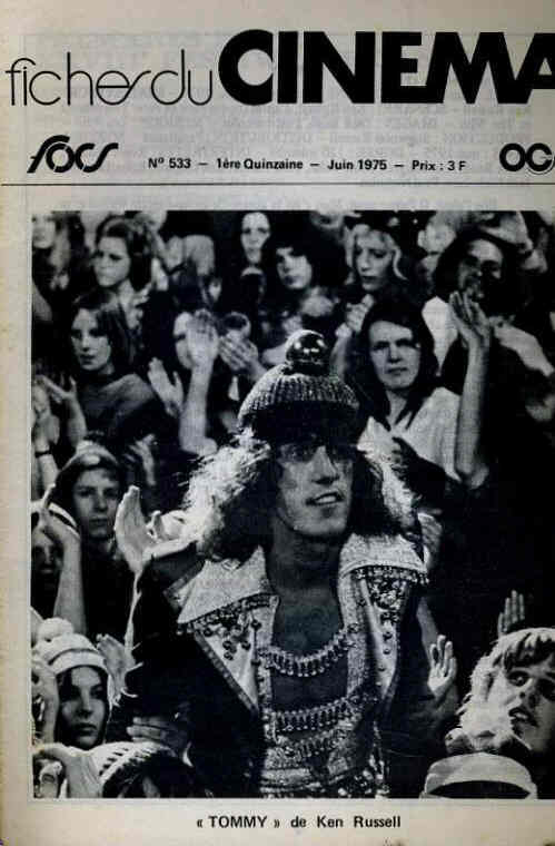 FICHES DU CINEMA | LES magazine side cover Issue 533 June 1975