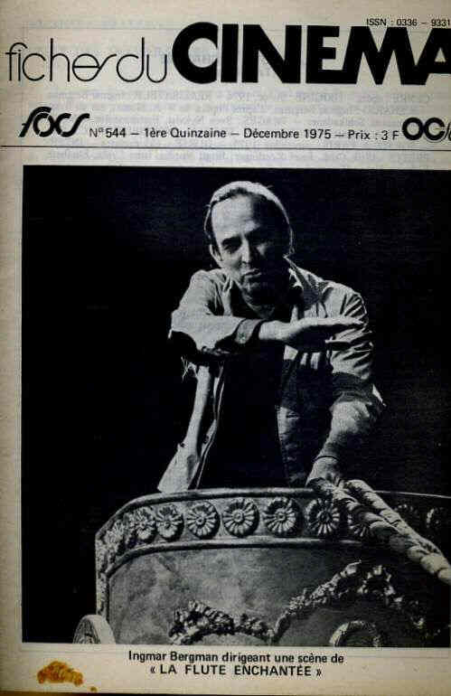 FICHES DU CINEMA | LES magazine side cover Issue 544 December 1975