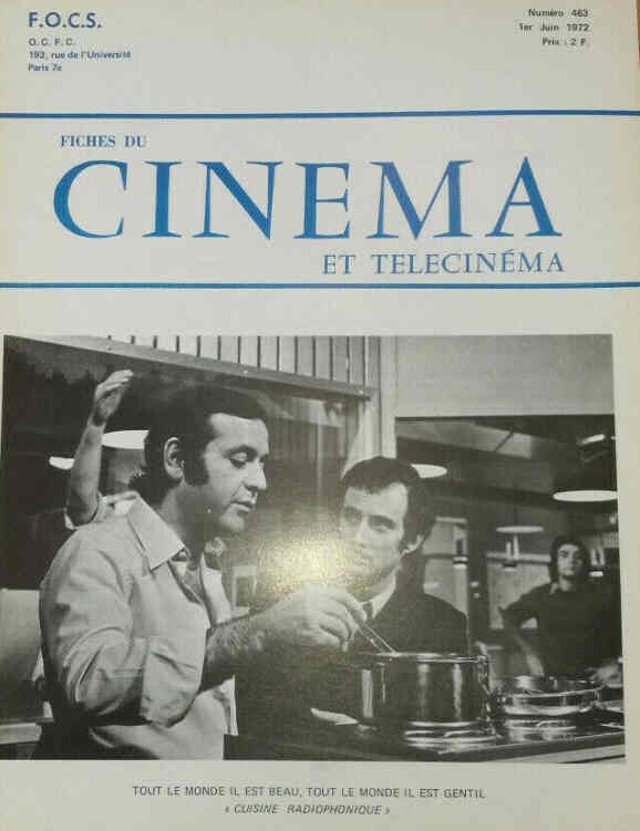 FICHES DU CINEMA | LES magazine side cover Issue 463 1 June 1972