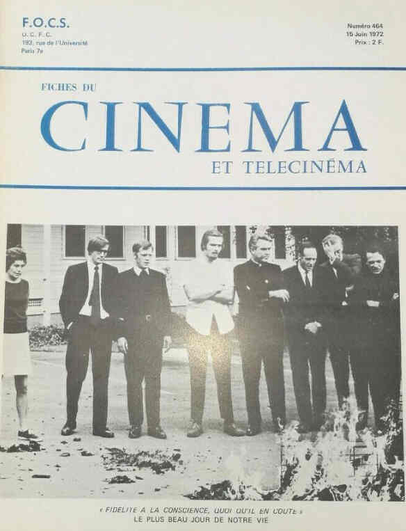 FICHES DU CINEMA | LES magazine side cover Issue 464 15 June 1972