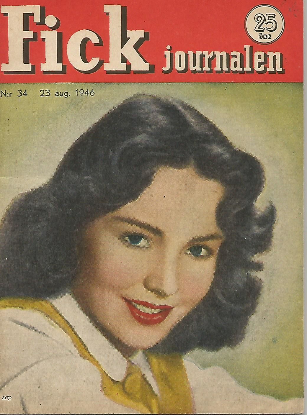 FICK JOURNALEN magazine side cover Issue 34 23 August 1946