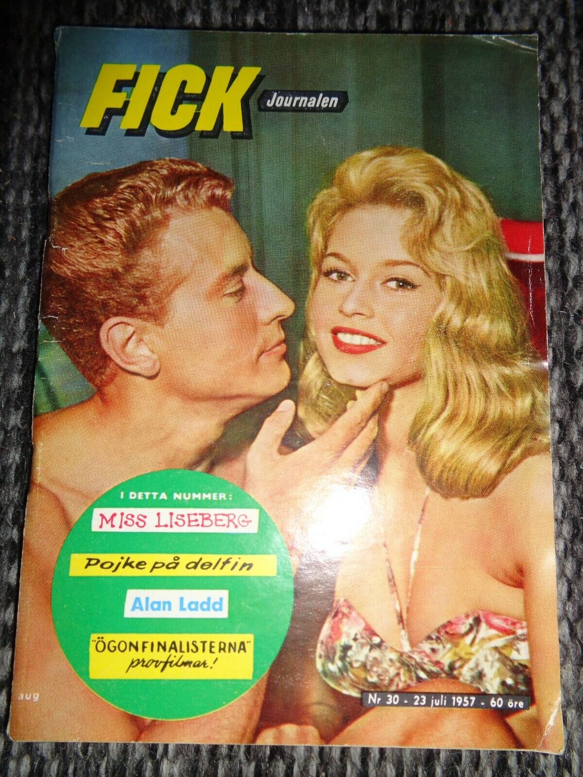 FICK JOURNALEN magazine side cover Issue 30 23 July 1957