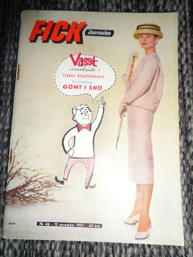 FICK JOURNALEN magazine side cover Issue 46 12 November 1957