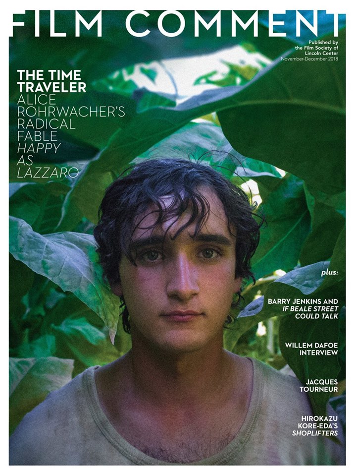 FILM COMMENT magazine side cover  November/December 2018