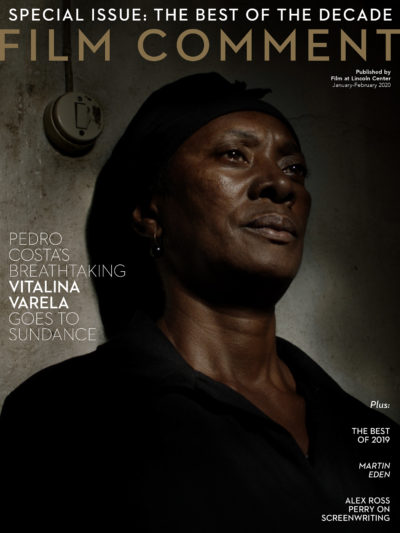 FILM COMMENT magazine side cover  January/February 2020