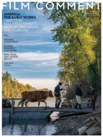 FILM COMMENT magazine side cover  March/April 2020
