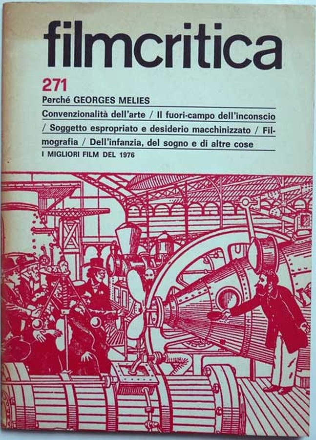 FILMCRITICA magazine side cover Issue 271  January 1977