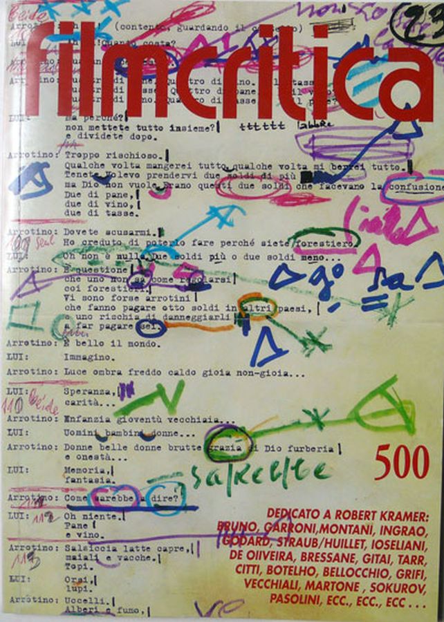 FILMCRITICA magazine side cover Issue 500  December 1999