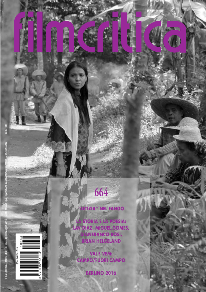FILMCRITICA magazine side cover Issue 664 April/May 2016