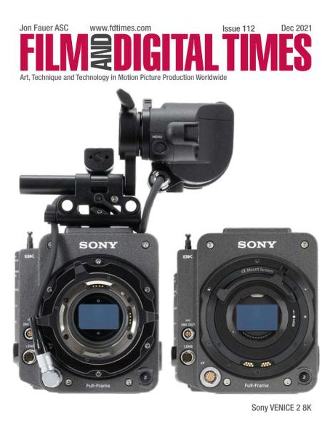 FILM AND DIGITAL TIMES magazine side cover Issue 112  December 2021