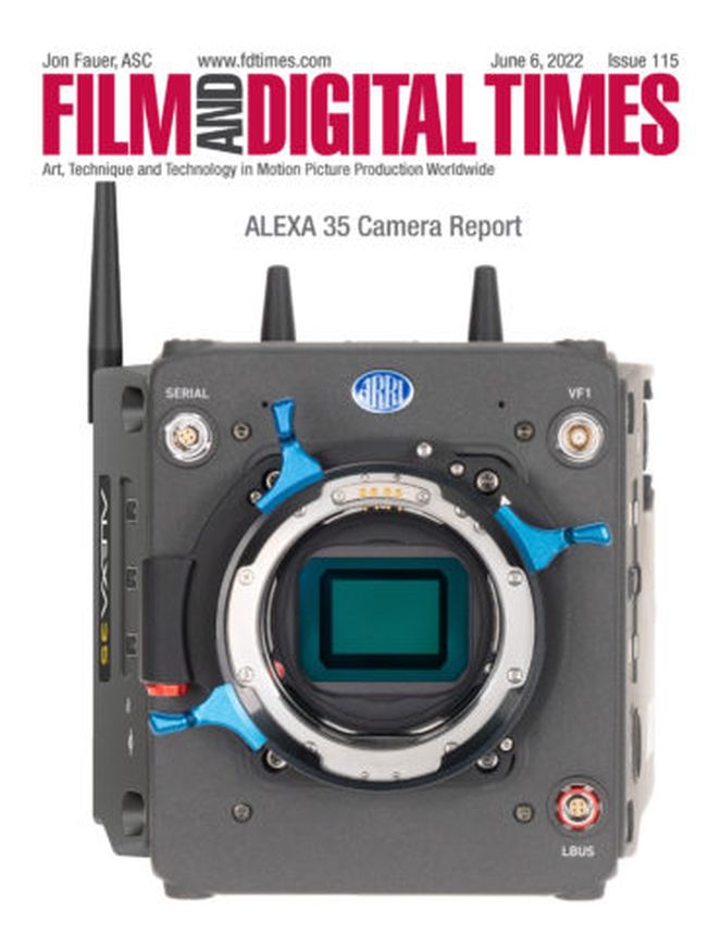 FILM AND DIGITAL TIMES magazine side cover Issue 115  June 2022