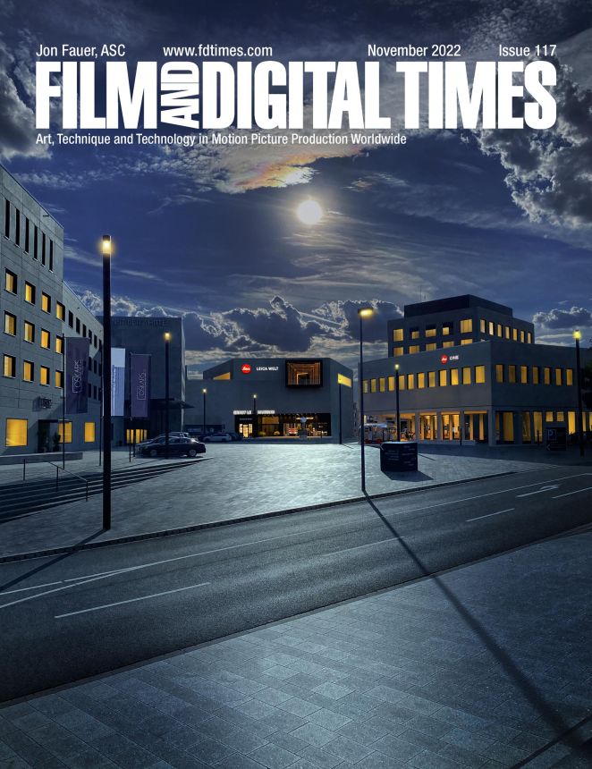 FILM AND DIGITAL TIMES magazine side cover Issue 117  November 2022