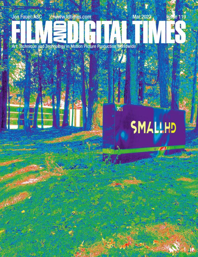 FILM AND DIGITAL TIMES magazine side cover Issue 119  March 2023