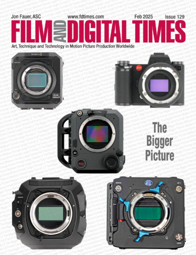 FILM AND DIGITAL TIMES magazine side cover Issue 129  February 2025