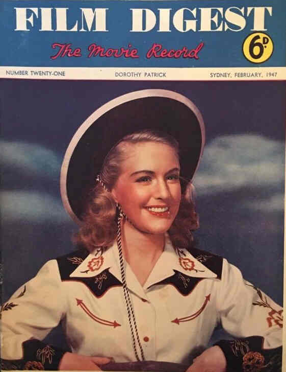 FILM DIGEST AND REVIEW magazine side cover Issue 21  February 1947