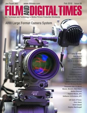 FILM AND DIGITAL TIMES magazine side cover Issue 86  February 2018