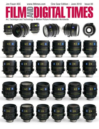 FILM AND DIGITAL TIMES magazine side cover Issue 88  June 2018