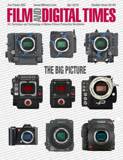 FILM AND DIGITAL TIMES magazine side cover Issue 93-94  April/May 2019