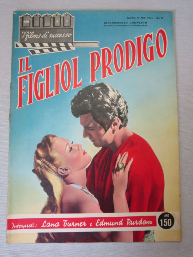 I FILMS DI SUCCESSO magazine side cover Issue 6 16 September 1956