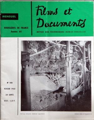 FILMS ET DOCUMENTS magazine side cover Issue 185 February 1963