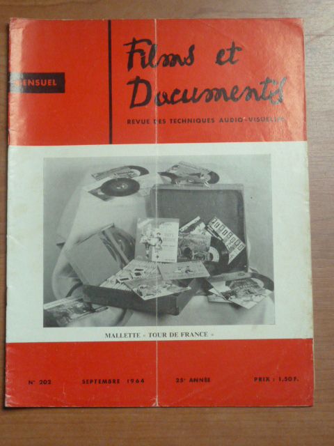 FILMS ET DOCUMENTS magazine side cover Issue 202 September 1964