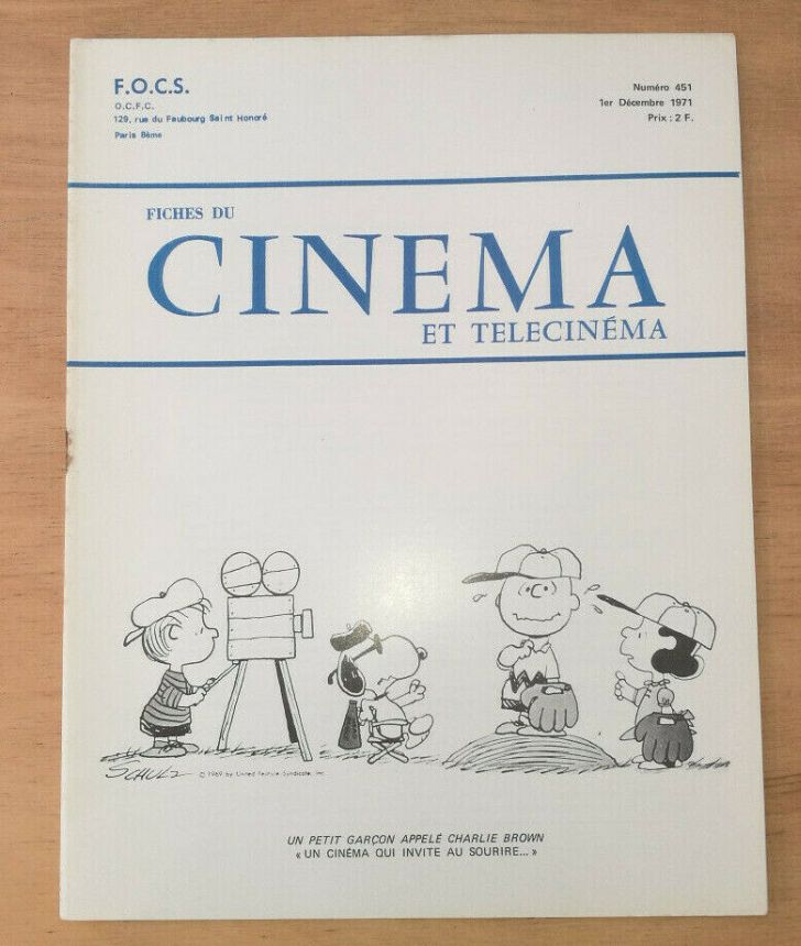 FICHES DU CINEMA | LES magazine side cover Issue 451 1 December 1971