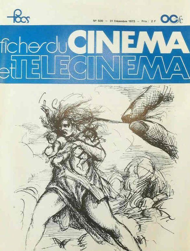 FICHES DU CINEMA | LES magazine side cover Issue 500 31 December 1973